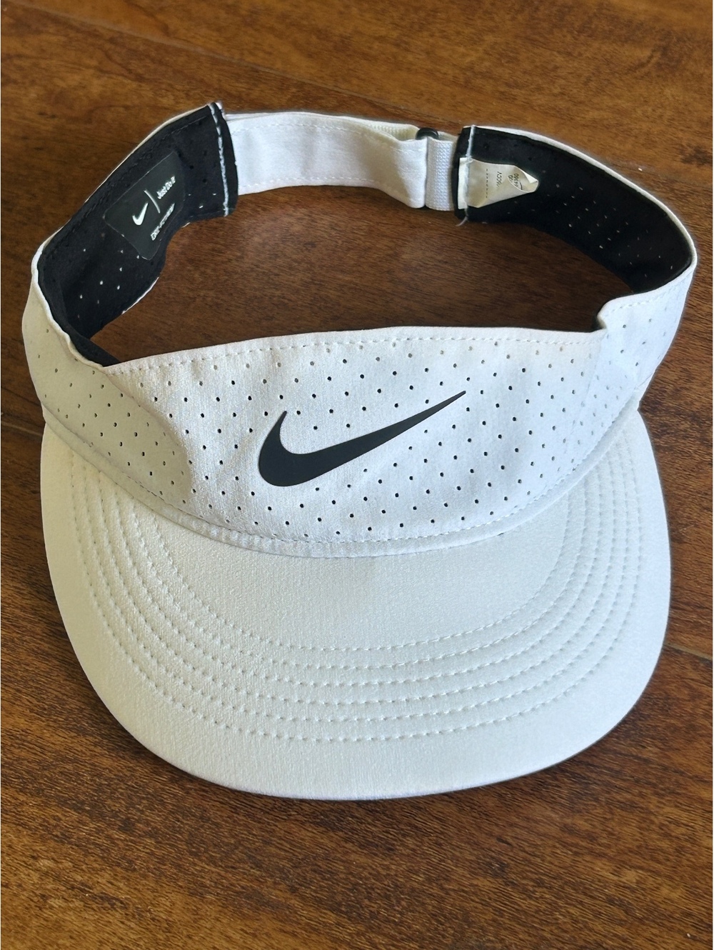 Nike Dri-FIT ADV White Perforated Sports Visor